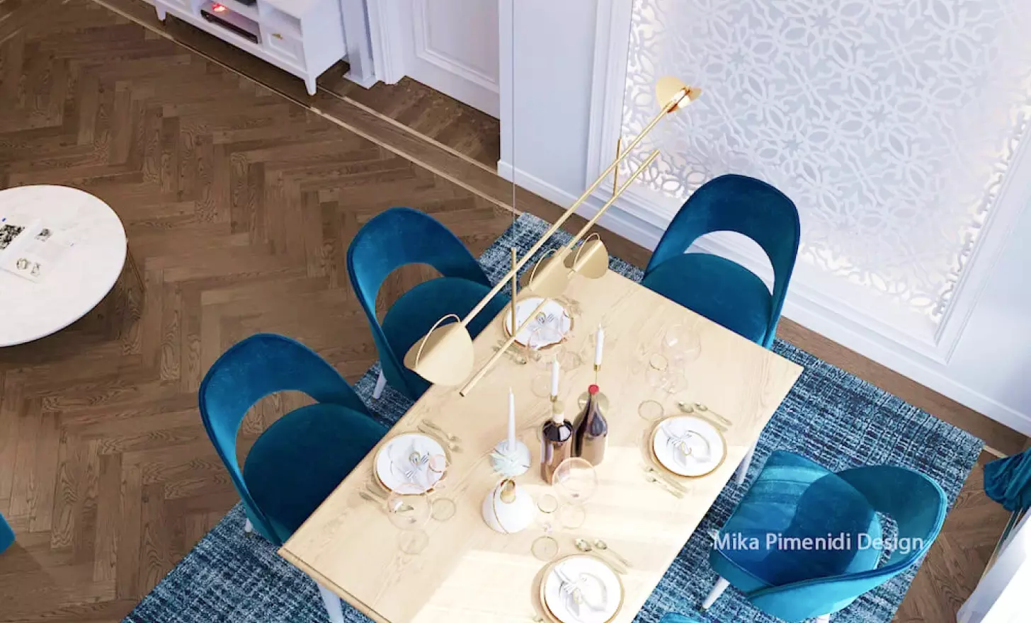 Дизайн-проект шикарного интерьера в стиле Арт-Деко со вставками из латуни ➤ Deni-art — Эксклюзивная мебель и кухни на заказ в Москве
