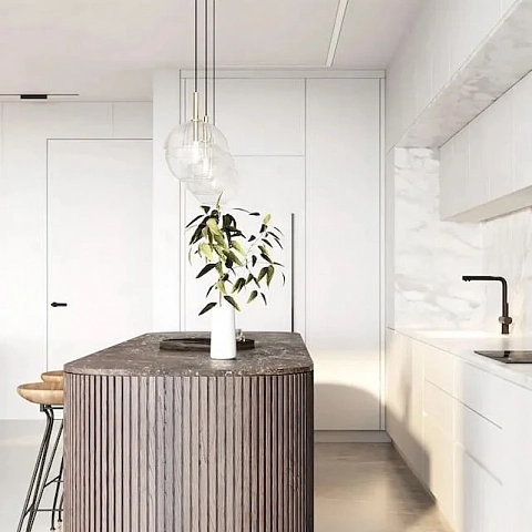 Кухня FUTURE из тисненого шпона | Deni-art мебель по индивидуальному дизайну на заказ