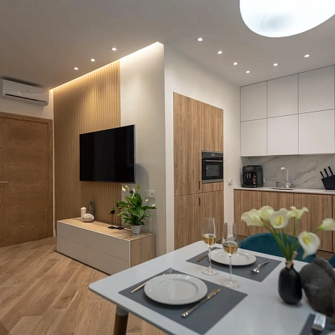 Индивидуальная мебель в интерьере однокомнатной квартиры ➤ Deni-art — Эксклюзивная мебель и кухни на заказ в Москве