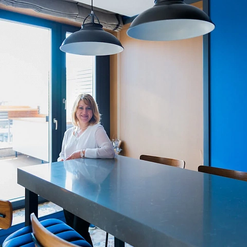Интерьер квартиры в сине-желтых тонах ➤ Deni-art — Эксклюзивная мебель на заказ. Портфолио реализованных дизайн-проектов
